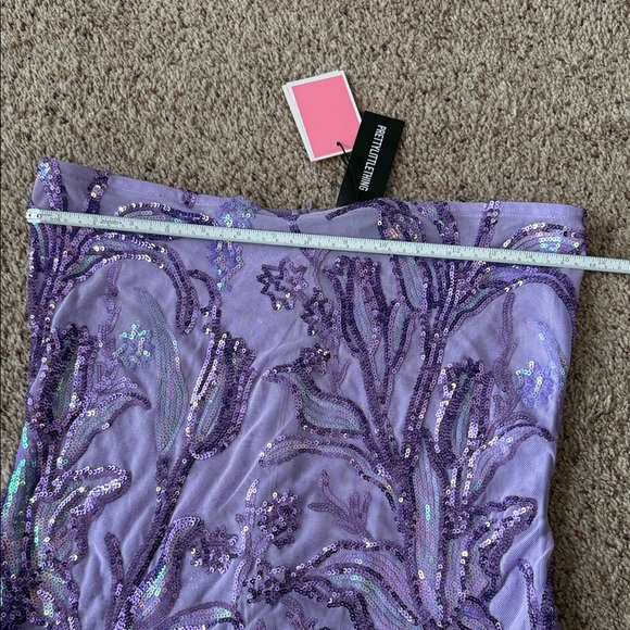 PrettyLittleThing Lavender Sequin Dress - Picture 9 of 10